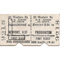 G.W.R. Edmondson Ticket - Newport High Street t...