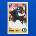 Ruben Sierra (Oakland Athletics) #87Fleer MLB A...