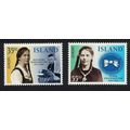 Iceland Europa CEPT Famous Women 2v 1996 MNH SG...