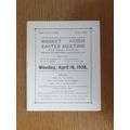 1938 MARKET RASEN HORSE RACE CARD