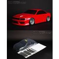 Clear RC Body S14 Odyvia 1/10 OnRoad Car HPI/4T...
