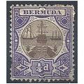 Bermuda 1908 SG34 1/4d Brown & Violet Mounted M...