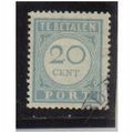 NETHERLANDS 1912 OFFICIAL 20C BLUE F/U SGD244