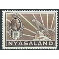 Nyasaland 1934 SG115 1d Brown Mounted Mint .. ..