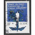 FRA 2003 50c 'HUMAN RIGHTS CHARTER' FINE USED (...