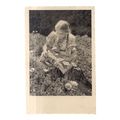 YOUNG GIRL AMONG THE POPPIES.. used vintage pos...