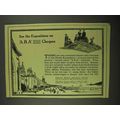1915 A.B.A. Cheques Ad - See The Expositions