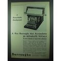 1931 Burroughs Typewriter Accounting Machine Ad...