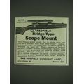 1933 Redfield Bridge Type Scope Mount Ad - Quick sighting