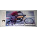 1972 Kawasaki 100cc G5 Motorcycle Ad - Out Ahead