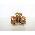 Small mini rose gold/copper tone metal heart ha...
