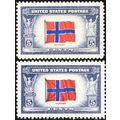 911b, Reverse Printing of Flag Colors VF NH Wit...