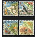 Guernsey 680-683 MNH Marine Life Butterflies Bi...