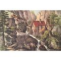 PUZZLE PICTURE. OLD SWISS MILL 1952 Nathaniel C...