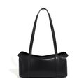 Genuine Soft Leather Women Tote Bags Black