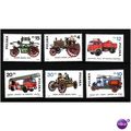 POLAND 1985 FIRE ENGINES SG 2976/2981 SET 6 VAL...