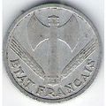 FRANCE 2 FRANCS 1943