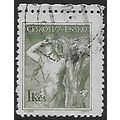 Mi 850: 1 Kč grey-olive Definitive Stamp: Profe...