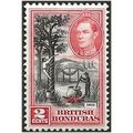 British Honduras 1938 SG101 2c Black & Scarlet ...