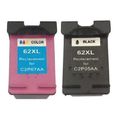 Compatible with HP 62XL Black and HP 62XL Tri-C...