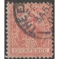 New South Wales 1888 SG255f 4d Brown Perf 12x11...