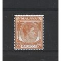 Malacca.SG4 2c Orange.Mounted Mint.Jan25