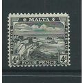 malta stamps george v watermark m crown ca sg79...