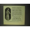 1916 S.H. Camp Complete Belt Ad - Freedom in Br...