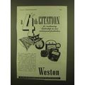 1944 Weston Instruments Ad - A 4th Citation
