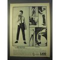 1963 Lee Riders Jeans Ad - What Did You Do In School?