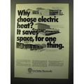 1970 Edison Electric Institute Ad - It Saves Space