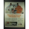 1970 Champion Spark Plugs Ad, Paul Hornung, Rog...