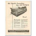 SUTTON ENGINEERING COMPANY 1931 Leveler industr...