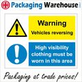 MU185 WARNING VEHICLES REVERSING HIGH VISIBILIT...