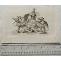 1790 engraving - coat of arms - Walsingham