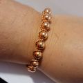 Handmade Twisted Copper Wire Bead Bracelet