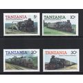 Tanzania - 1985 - Locomotives (sg430-433) MNH Set