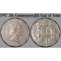 Australia 1997 50c Coat of Arms - LOW MINTAGE -...