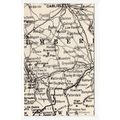 Cumbria Map Postcard Friths Series