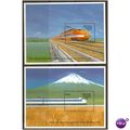 BHUTAN 1988 TRANSPORT TRAINS BULLET & TGV 2 x M...