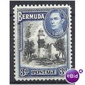 Bermuda 1941 SG114a 3d Black & Deep Blue Mounte...