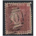 1858 SG43 1d Red Plate 89 Good Used Cut Perfs C...