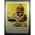 1958 Hills Bros Instant Coffee Ad - Smells Like Coffee