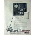 WILLARD BATTERY 1926 old automotive car radio b...