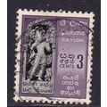 CEYLON / SRI LANKA 1958 3c VALUE USED SG449