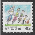 AUS 1988 40c 'LIVING TOGETHER - RECREATION' FIN...