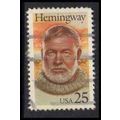 Used 2418 25c Ernest Hemingway Very Fine W4694