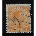 DENMARK 1913 KING CHRISTIAN X 7 ORE ORANGE SG 1...