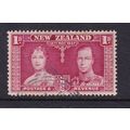 NEW ZEALAND 1937 CORONATION 1d VALUE USED SG599 #3