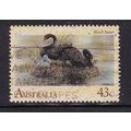 AUSTRALIA 1991 WATERBIRDS 43c BLACK SWAN USED S...